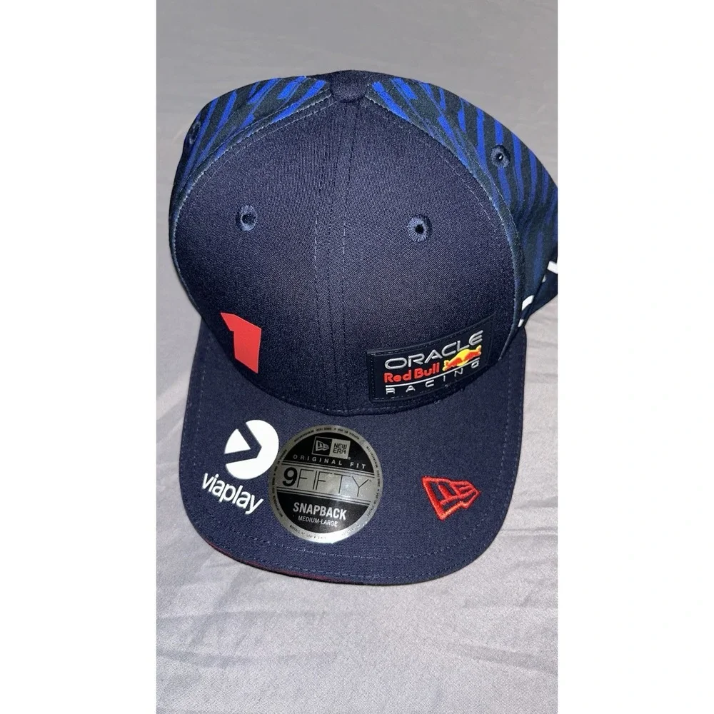 New Era Oracle Red Bull F1 Racing Max Verstappen 1 Navy 9FIFTY Snapback Hat M/L